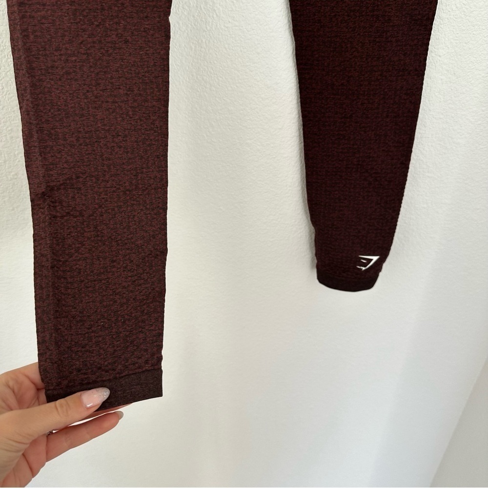 Gymshark Burgundy Leggings - Picture 6 of 8